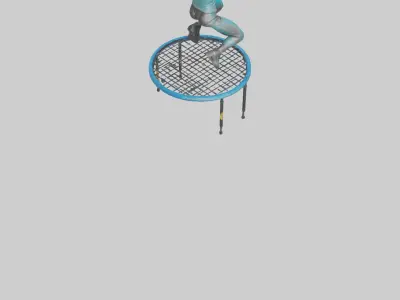 Trampoliner MidBounce statue model Low-poly 3D model