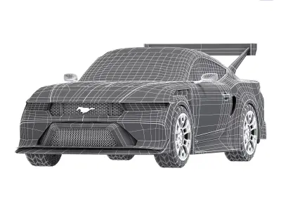ford mustang gtd 2025 3D model
