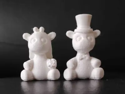 Giraffe Wedding Topper 3D print model