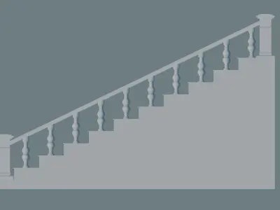 Staircase 3D print model