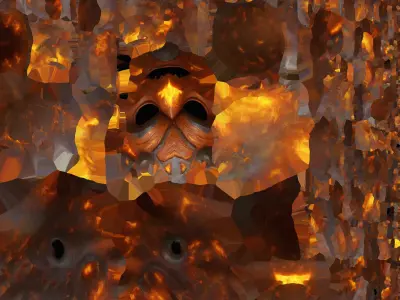 3d Model Fire Elemental Antihero 3D model