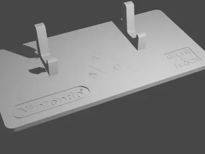 Zelda Game and Watch Stand for console - Triforce Logo 3D model