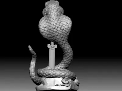 Snake Sculpture 3D model