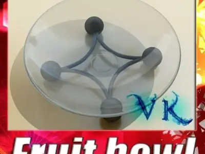 Contemporary Decorative Bowl 14 3D model