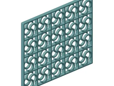 Plastic Luxurious Window Grill Toy 3D model