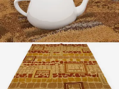 Rugs No 884 Low-poly 3D model