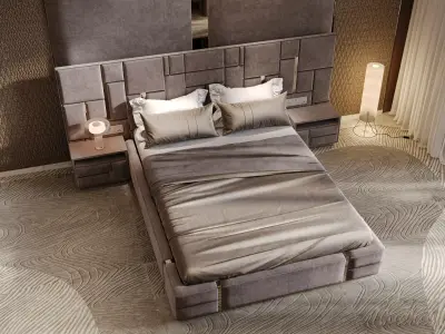 Modern Luxury Bedroom 3D model