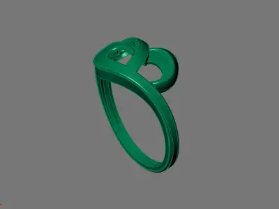 Women Ring Plain Ring Ready STL 3DM Models Womens Rings 3D print model 40