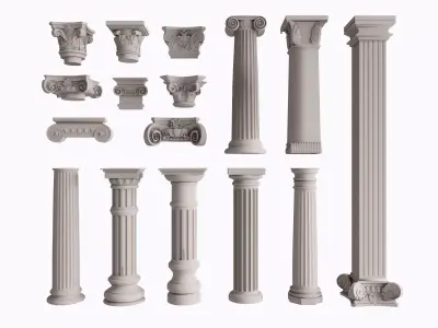 Classical Ornament and Column Catalog 3D model