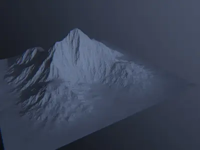 Mountain Landscape Mesh Free 3D model