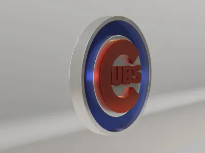 MLB Chicago Cubs Team Logo 3D model