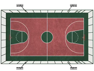 Basketball Field 3D model