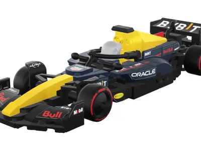 Wikibricks3D - 77243  Oracle Red Bull Racing RB20 --- Full Decal 3D print model