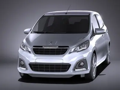 Peugeot 108 5-door 2017 VRAY 3D model