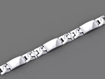 LUXURY ENGRAVABLE BRACELET 3D print model
