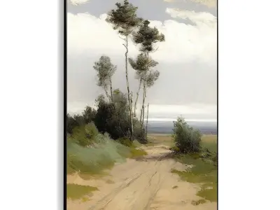 Plaster Two Photo Frame 465 Low-poly 3D model