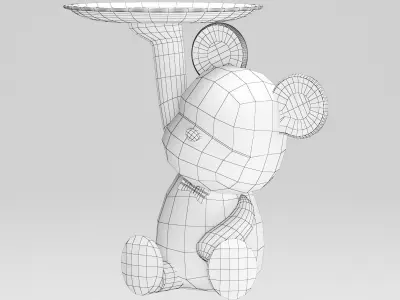 cruel bear storage Low-poly 3D model