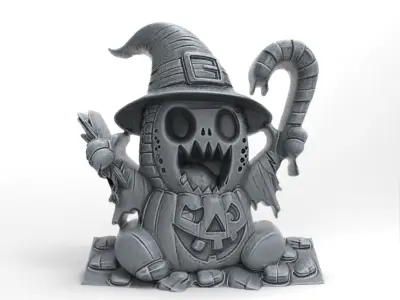 hallowen candy ghost decor  3D print model
