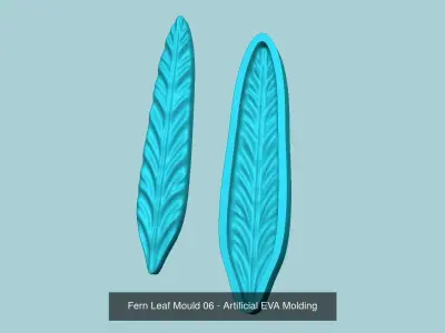 08 Fern Leaf Mould Collection - Artificial EVA Molding