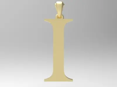 Alphabet Latin I 3D print model