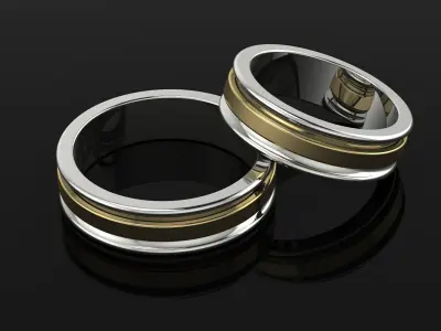 Wedding Ring Gold 3D print model purchase