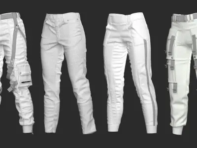 24 Pants - Vol 2 - Base Mesh 3D model