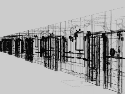 Hotel Corridor 3D model