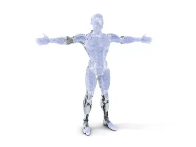 Futuristic Robot Character Model Pack Low-poly 3D model