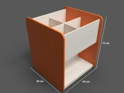 MaxiBacup Orange Low-poly 3D model