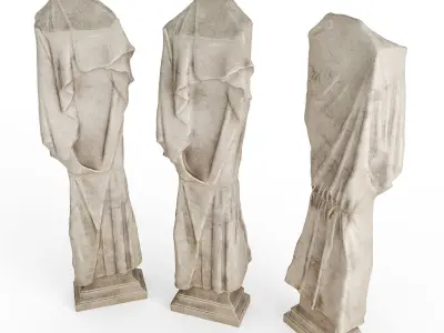 Minimal torso pedestal 3D model