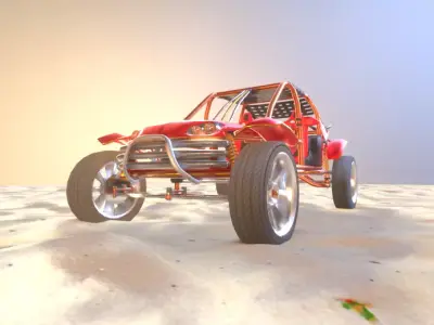 Desert Buggy Vehicle By Gorgan 3D model