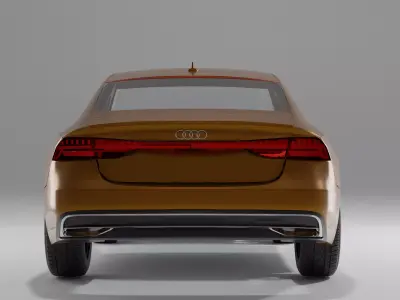 Audi A7 Low-poly 3D model by grangs
