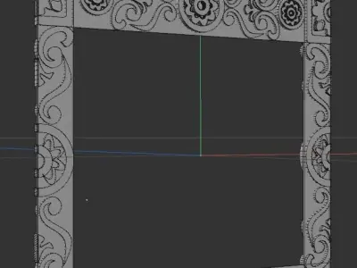 CNC MODEL ornate frame 3D model