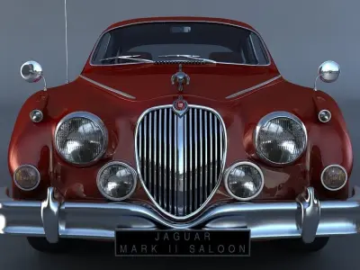 Jaguar Mark II Saloon MK2 1957 3D model