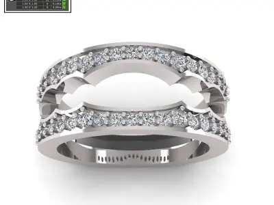 Band Ring 3D print model 129
