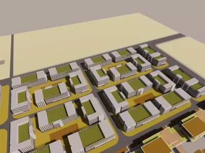 Office Building  - Green Intelligence Tower 3D model