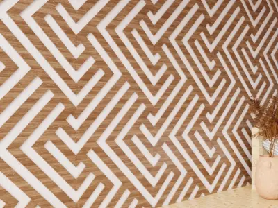 Wall wood seamless set2 V23 3D model