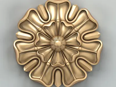 Round rosette 021 3D model