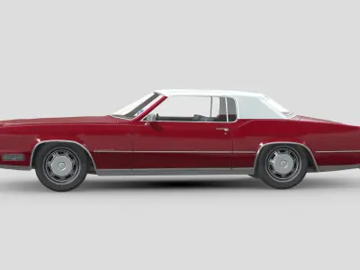 Cadillac Eldorado Fleetwood 1967 Low-poly 3D model