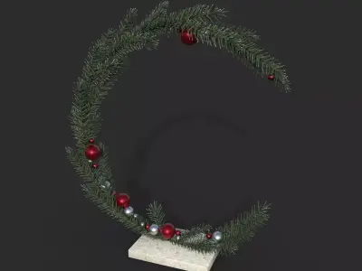 Christmas Wreath Decor 3D model