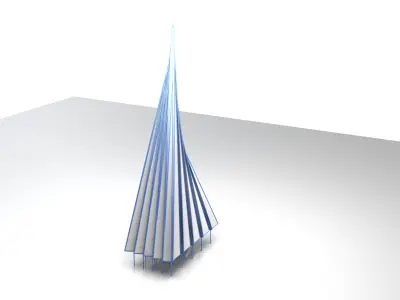 Parametric Tensile Structure Design Grasshopper Rhino Files 3D model