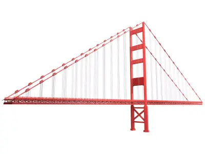 golden gate 3D model