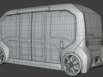 Toyota e-Palette exterior 3D model