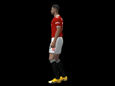 Cristiano Ronaldo lowpoly  Low-poly 3D model