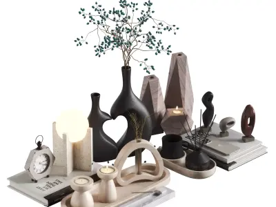 Decorative set 14 3D model buy