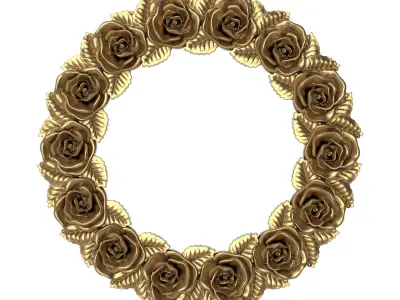 Carved Picture Frame 3D model 13