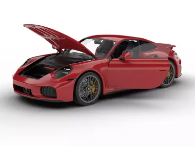 Porsche 911 Carrera Turbo S 2026 HQ 3d model 3D model
