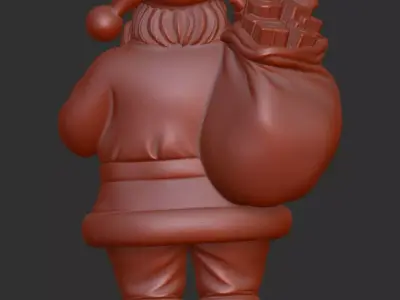 High-Poly Santa Claus 3D Print Model  ZBrush Sculpted  Scalable 3D print model