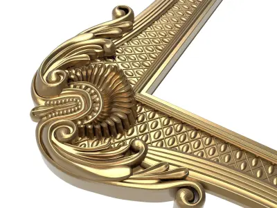 Carved Picture Frame 3D model
