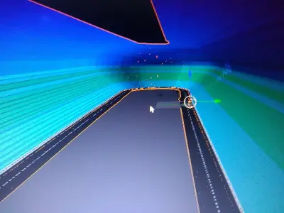 raceing field Low-poly 3D model